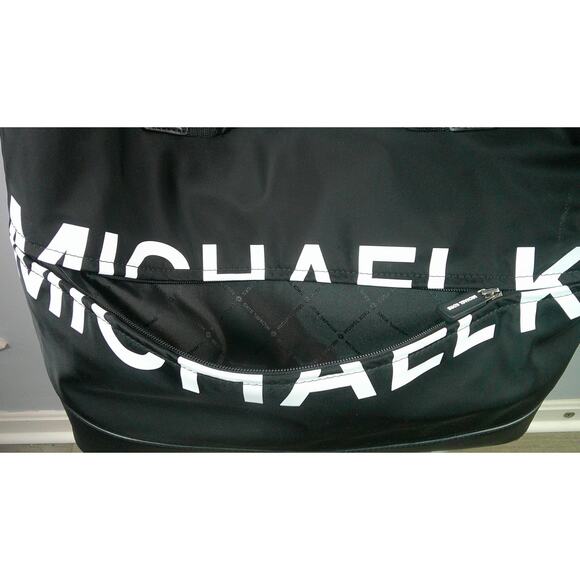 Michael Kors Sport Large Black Convertible Duffle Messenger Crossbody w/Logo - Picture 5 of 10